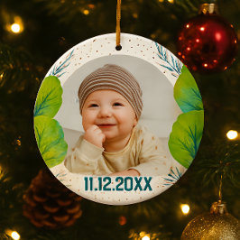 Cherish the Magic: Your Woodland First Christmas  Keramik Ornament