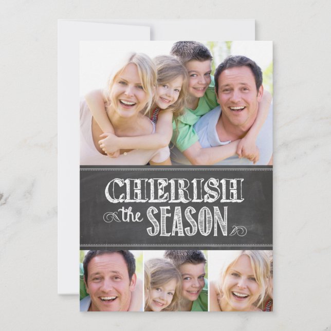 Cherish the Season Feiertagskarte (Vorderseite)