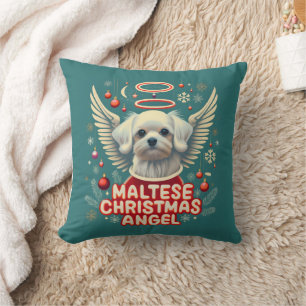 Cherished Holiday Charm Maltese Weihnachtsgel Kissen