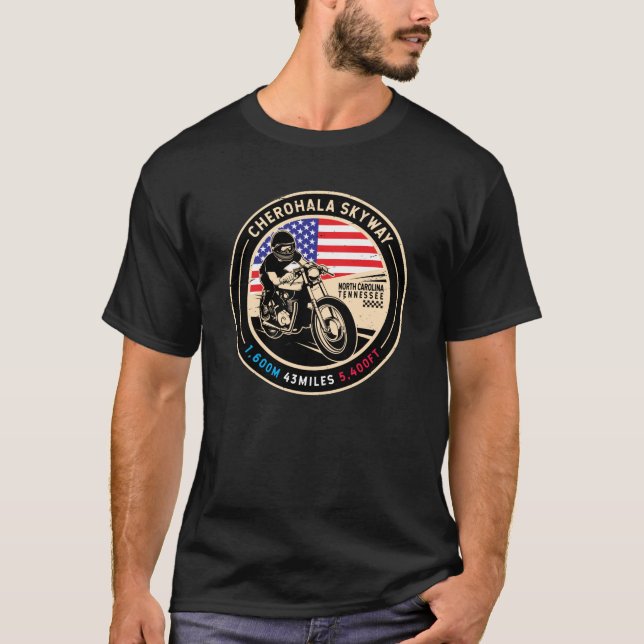 Cherohala Skyway National Landschaftlich Byways Mo T-Shirt (Vorderseite)