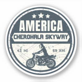 Cherohala Skyway Tennessee bis North Carolina Aufkleber