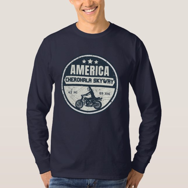 Cherohala Skyway Tennessee bis North Carolina T-Shirt (Vorderseite)
