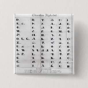 Cherokee Alphabet, Pendeltons 'Lithography Button