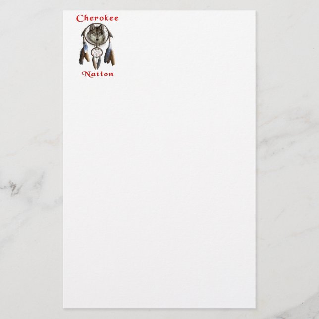 Cherokee Briefpapier (Vorderseite)
