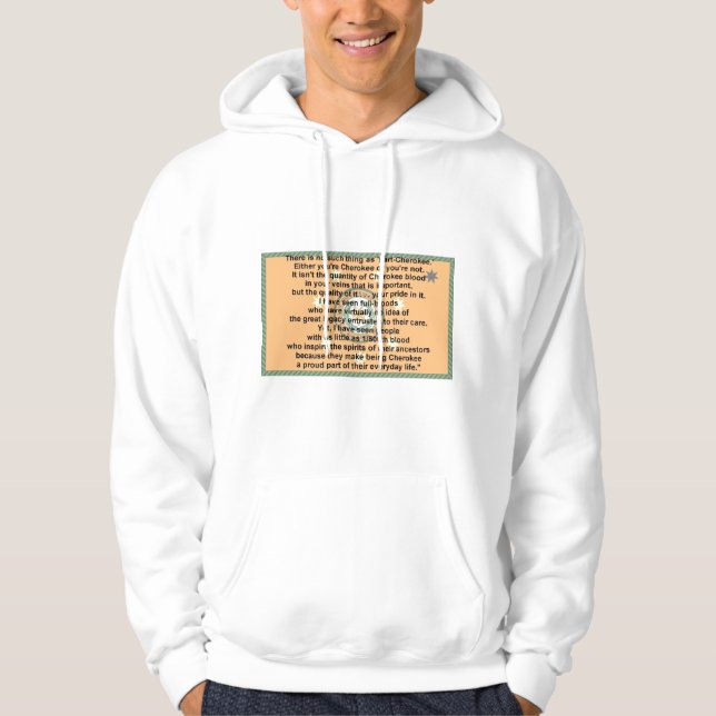 Cherokee Flaggegebet Hoodie (Vorderseite)