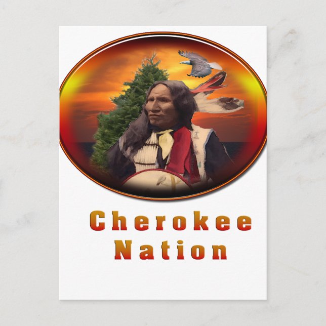 Cherokee indische Produkte Postkarte (Vorderseite)