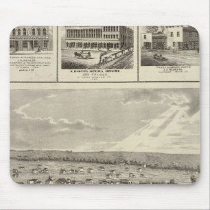 Cherokee, Iowa, 1875 Unternehmen in Centerville Mousepad