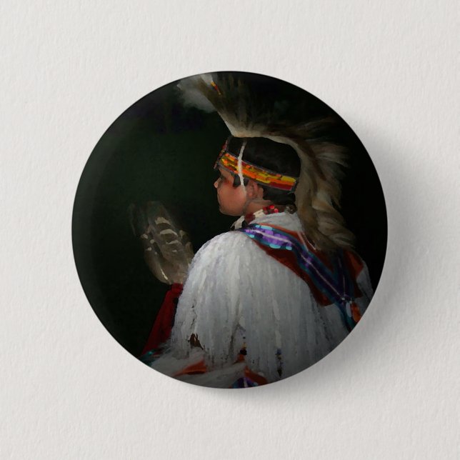 Cherokee Junge Button (Vorderseite)