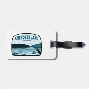 Cherokee Lake Tennessee Angelrute Gepäckanhänger