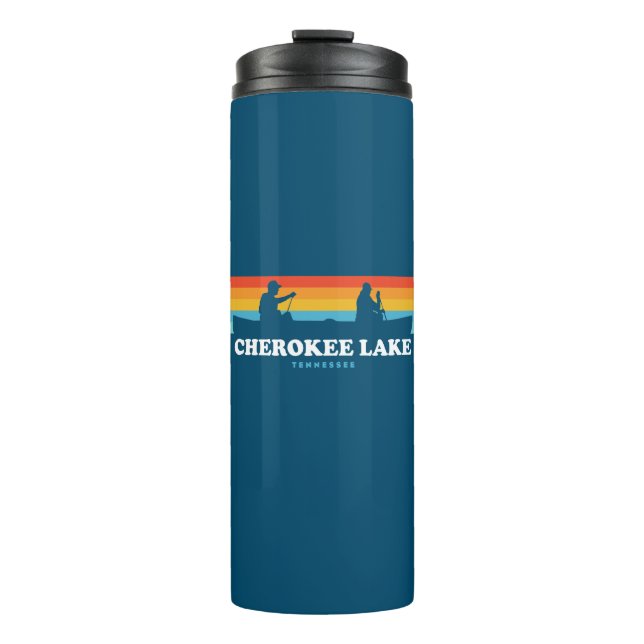 Cherokee Lake Tennessee Canoe Thermosbecher (Vorderseite)