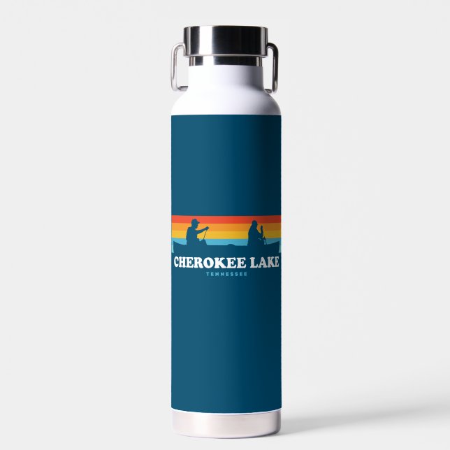 Cherokee Lake Tennessee Canoe Trinkflasche (Vorne)