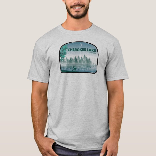Cherokee Lake Tennessee Deer T-Shirt (Vorderseite)