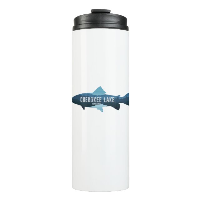 Cherokee Lake Tennessee Fisch Thermosbecher (Vorderseite)