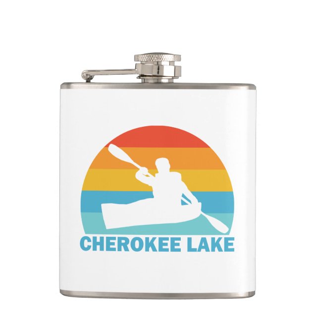 Cherokee Lake Tennessee Kayak Flachmann (Vorderseite)