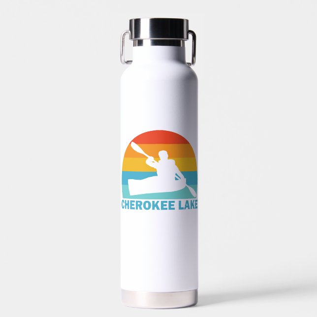 Cherokee Lake Tennessee Kayak Trinkflasche (Vorne)