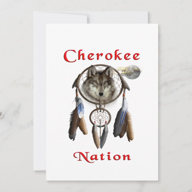 Cherokee-Nation Dankeskarte (Vorderseite)