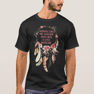 Cherokee Native American Girls auf Shirt T - Shirt