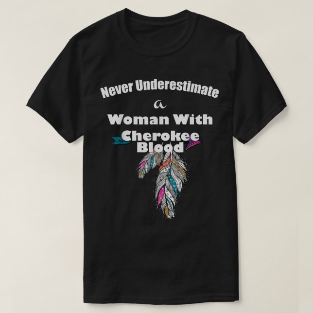 Cherokee Native American  T-Shirt (Design vorne)