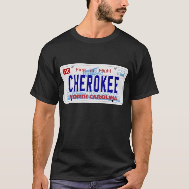 Cherokee - NC-Platte T-Shirt (Vorderseite)