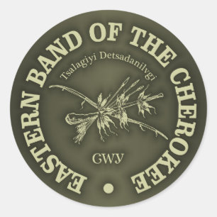Cherokee (Ostband) Runder Aufkleber