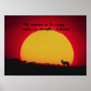 Cherokee Proverb Poster