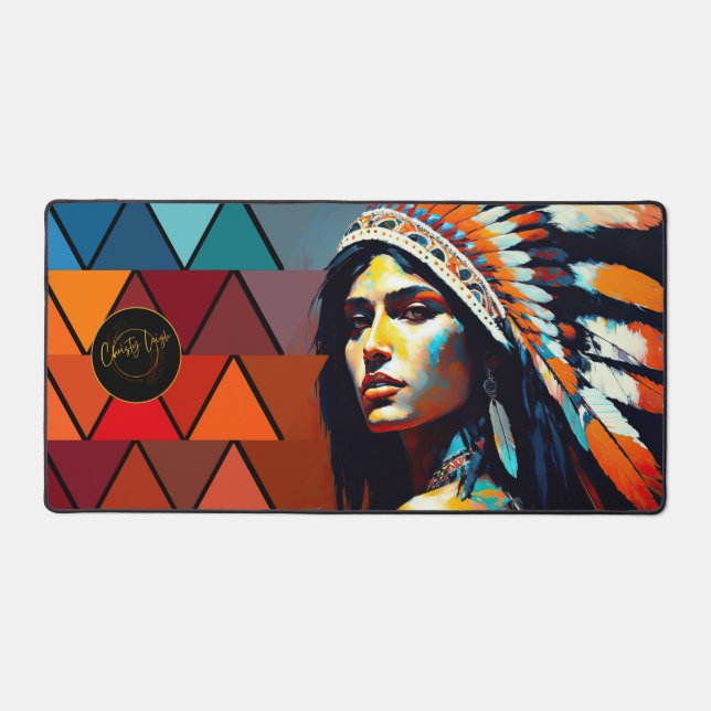Cherokee Queen Schreibtischunterlage (Vorderseite)
