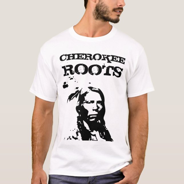 CHEROKEE RACINE DES T-SHIRTS INDIENS AMÉRICAINS (Devant)