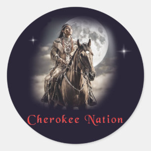 Cherokee Runder Aufkleber