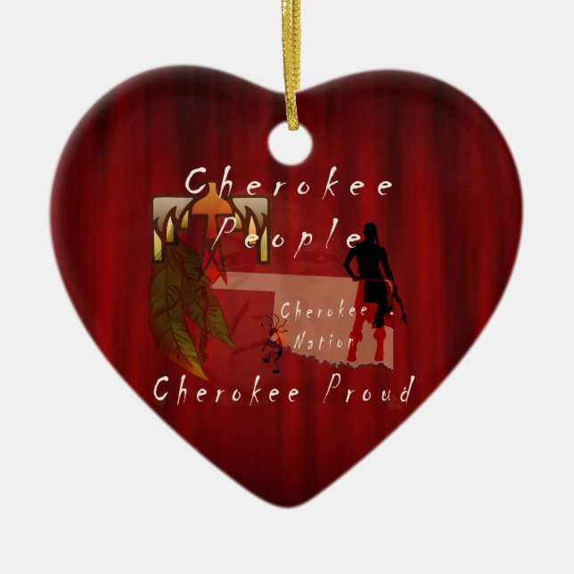 Cherokee stolzes keramik ornament (Vorne)