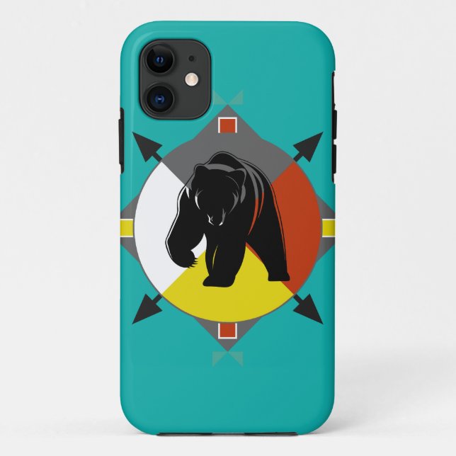 Cherokee vier Richtungs-Bär iPhone 5C Fall Case-Mate iPhone Hülle (Rückseite)