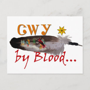 Cherokee von Blut Postkarte