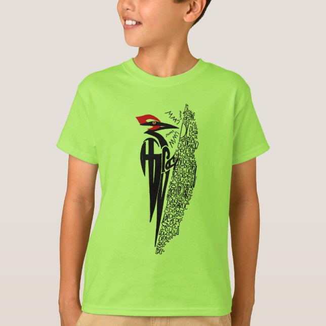 Cherokee Woopecker (Dalala) - das T-Stück des T-Shirt (Vorderseite)
