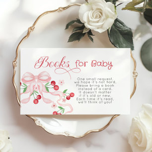 Cheron on top Pink Bow Books for baby ticket Begleitkarte