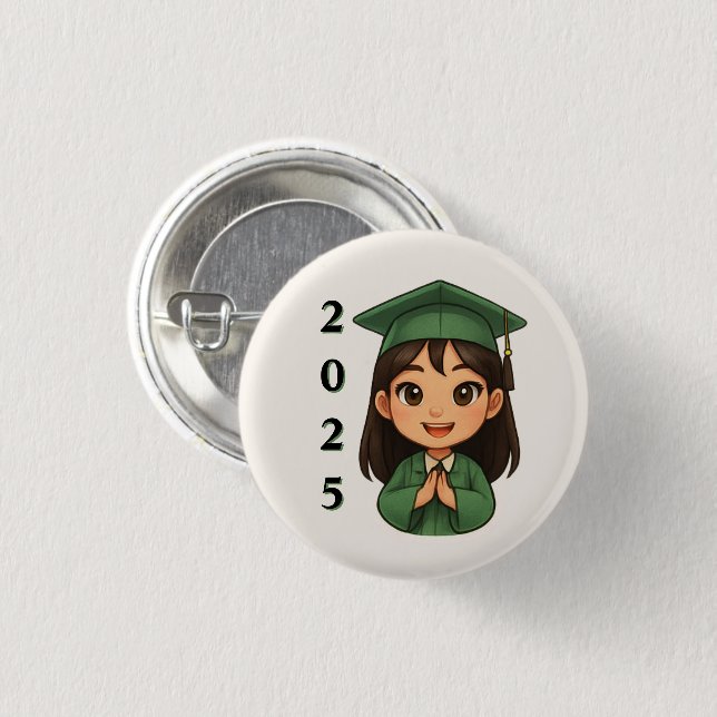 Cherrful 2025 Graduate Button (Vorne & Hinten)