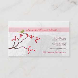 Cherri Bird [rose] Carte de visite