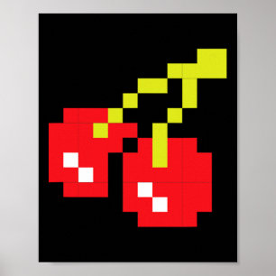 Cherries 80er Videospiel Halloween Kostüm Easy Gro Poster