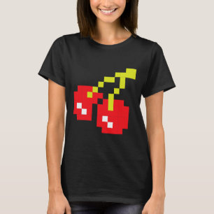Cherries 80er Videospiel Halloween Kostüm Easy Gro T-Shirt