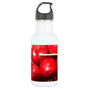 Cherries Art Foto Edelstahlflasche