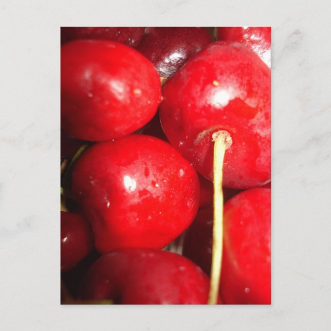Cherries Art Foto Postkarte (Vorderseite)