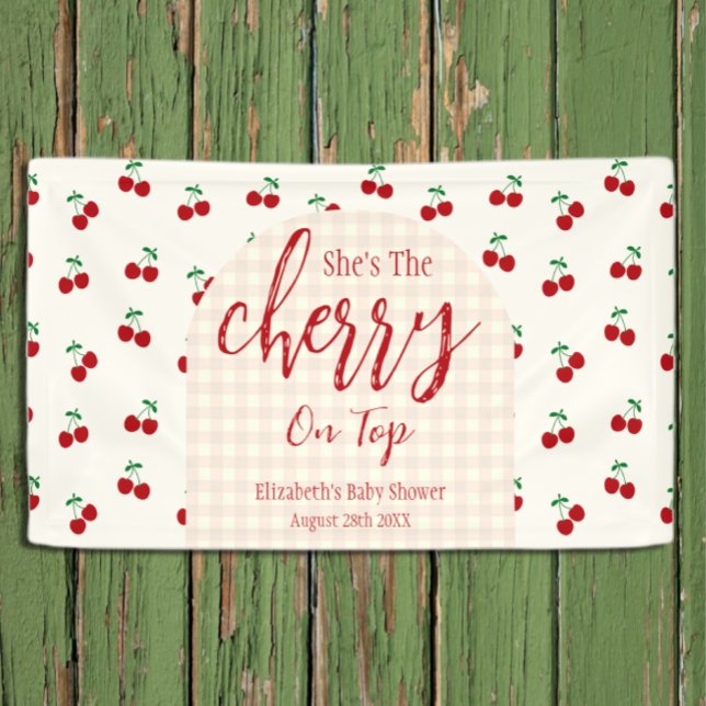 Cherries Baby Dusche Banner (Von Creator hochgeladen)