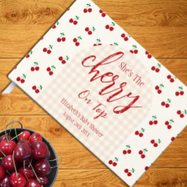 Cherries Baby Dusche Gästebuch