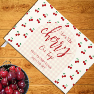 Cherries Baby Dusche Gästebuch