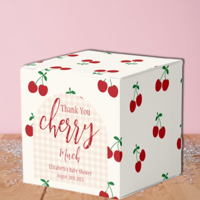 Cherries Baby Dusche Geschenkschachtel (Von Creator hochgeladen)
