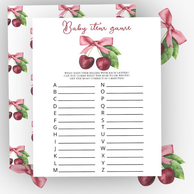 Cherries Baby Dusche Kinderspielzeug (Von Creator hochgeladen)