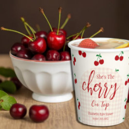 Cherries Baby Dusche Pappbecher