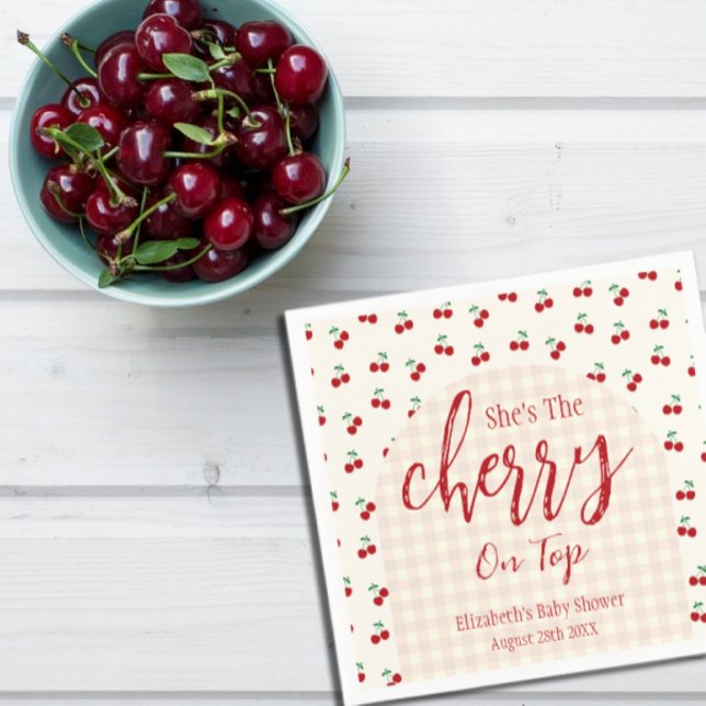 Cherries Baby Dusche Serviette (Von Creator hochgeladen)