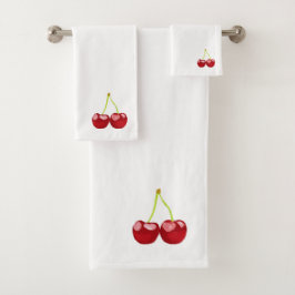 cherries badhandtuch set