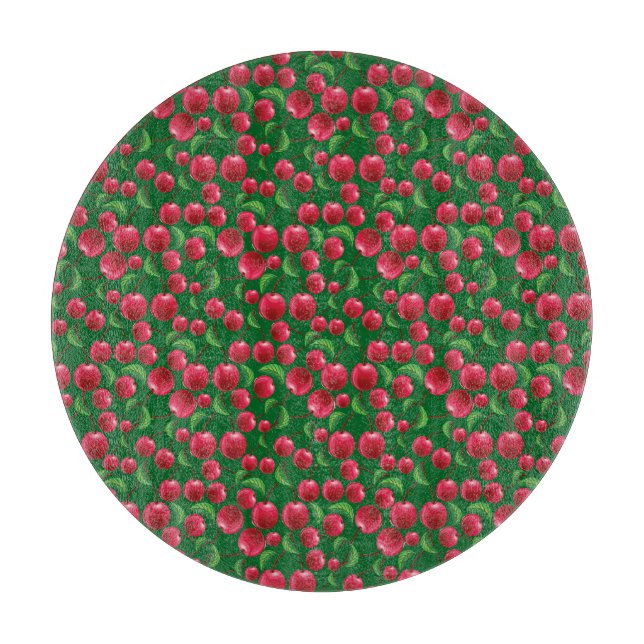 Cherries Cutting Board Schneidebrett (Vorderseite)