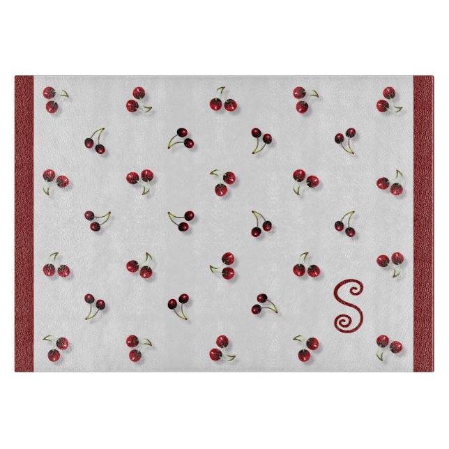 Cherries Cutting Board Schneidebrett (Vorderseite)