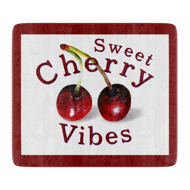 Cherries Cutting Board Schneidebrett (Vorderseite)